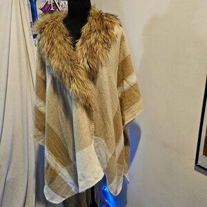 C for Celine Faux fur wrap O/S